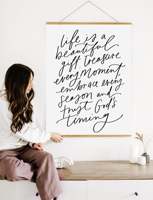 Large Poster: Life is beautiful gift
