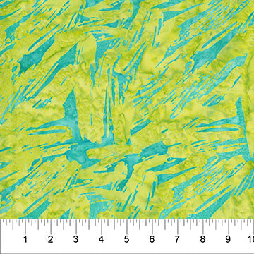 Light Green Brushstroke Celebration Cotton 44/45 Fabric Per Yard