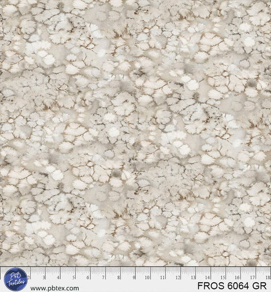 Light Grey Frost FROS-6064-GR Cotton 44/45 Fabric Per Yard