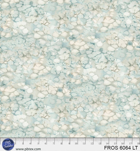 Light Teal / Aqua Frost FROS-6064-LT Cotton 44/45 Fabric Per Yard