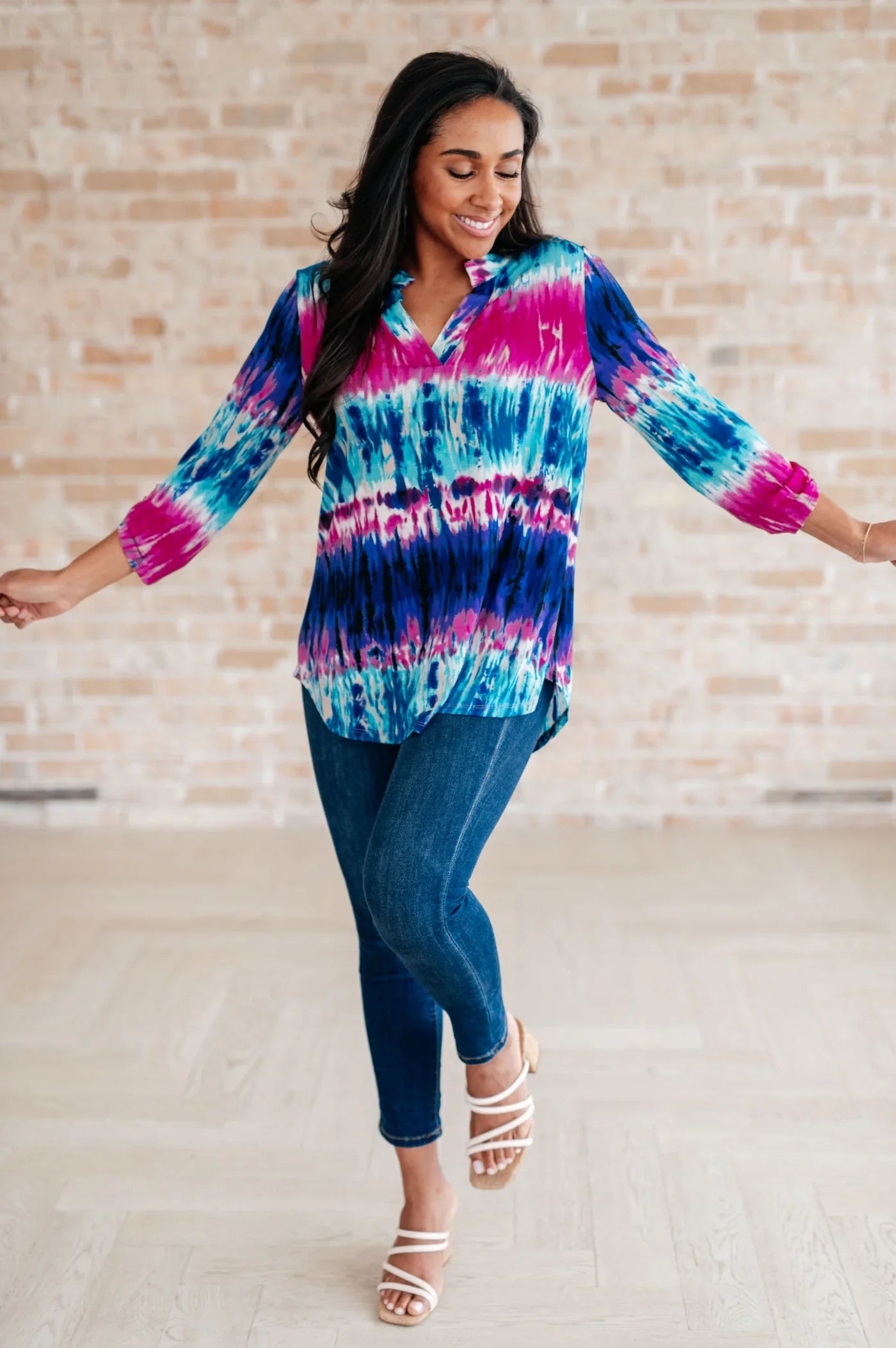 Dear Scarlett Tie Dye Top (S)