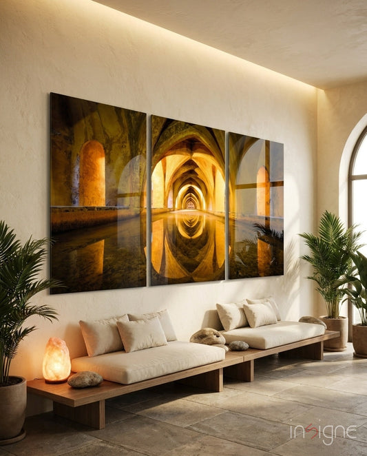 Columns Mega Glass Wall Art