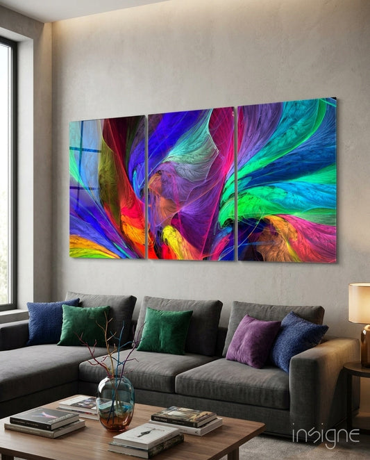 Dance of Colors Mega Glass Wall Art