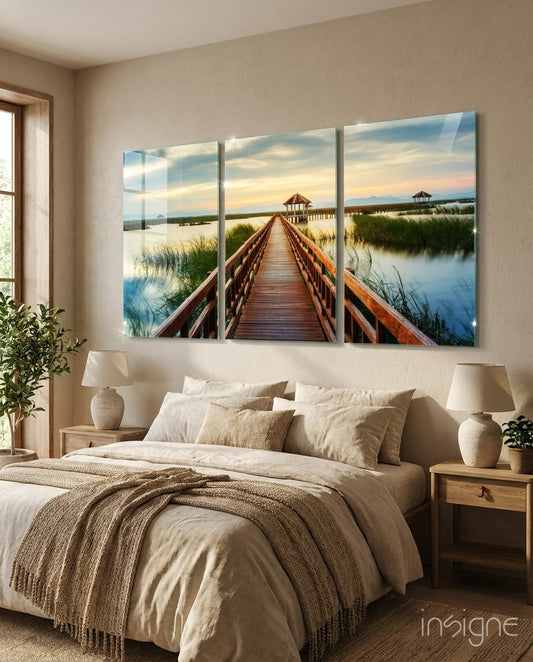 Pier Mega Glass Wall Art