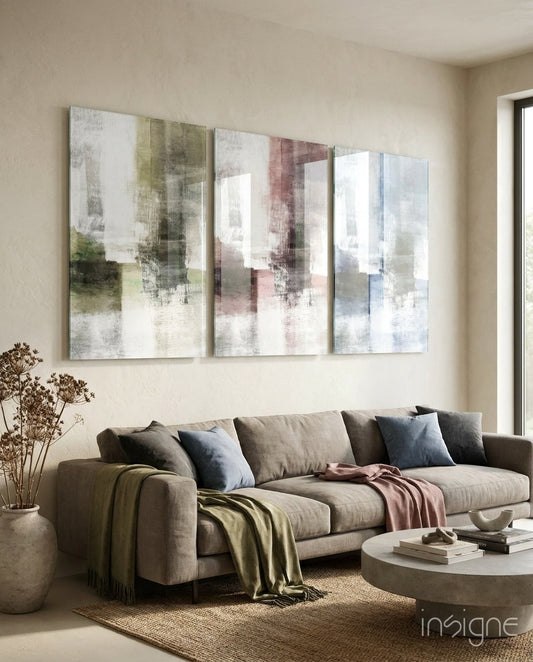 Pastel Colors Mega Glass Wall Art