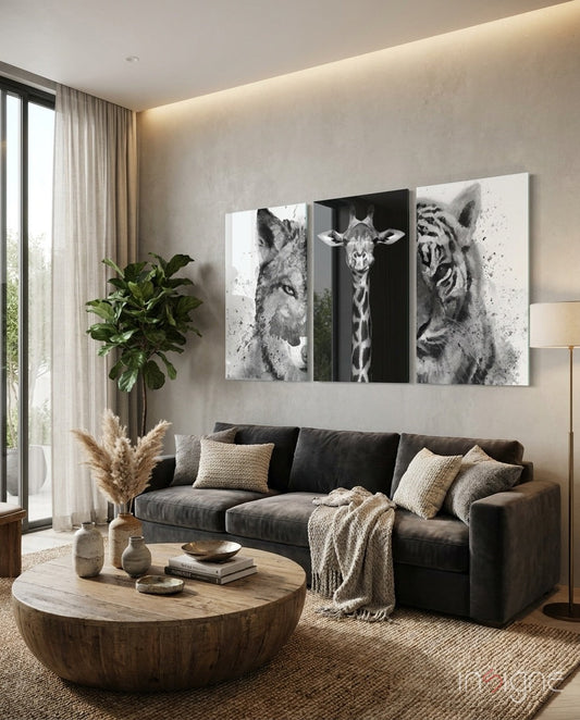 Animals Mega Glass Wall Art