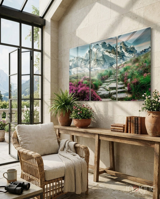 Path Road Mega Glass Wall Art