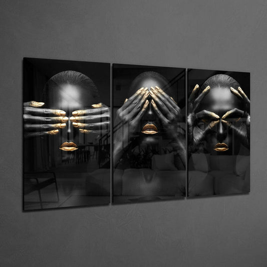 Woman Mega Glass Wall Art