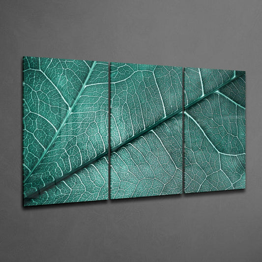 Leaf Texture Mega Glass Wall Art