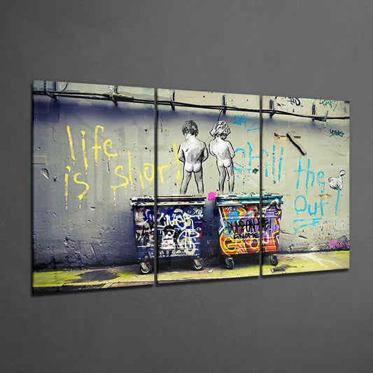 Protest - Street Stencil Glass Art