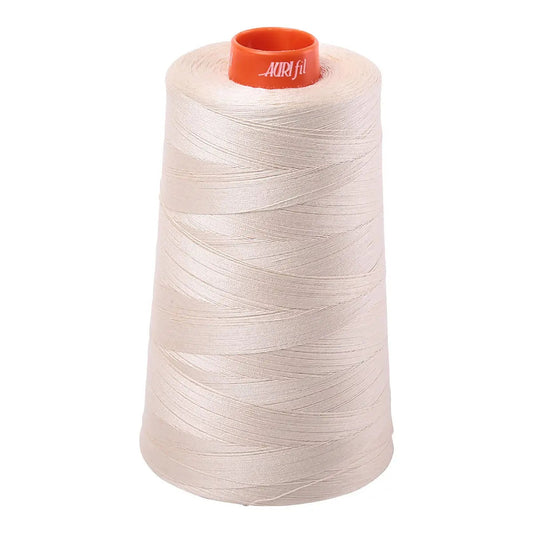 Mako Cotton Embroidery Thread 50wt 6452yds Light Beige