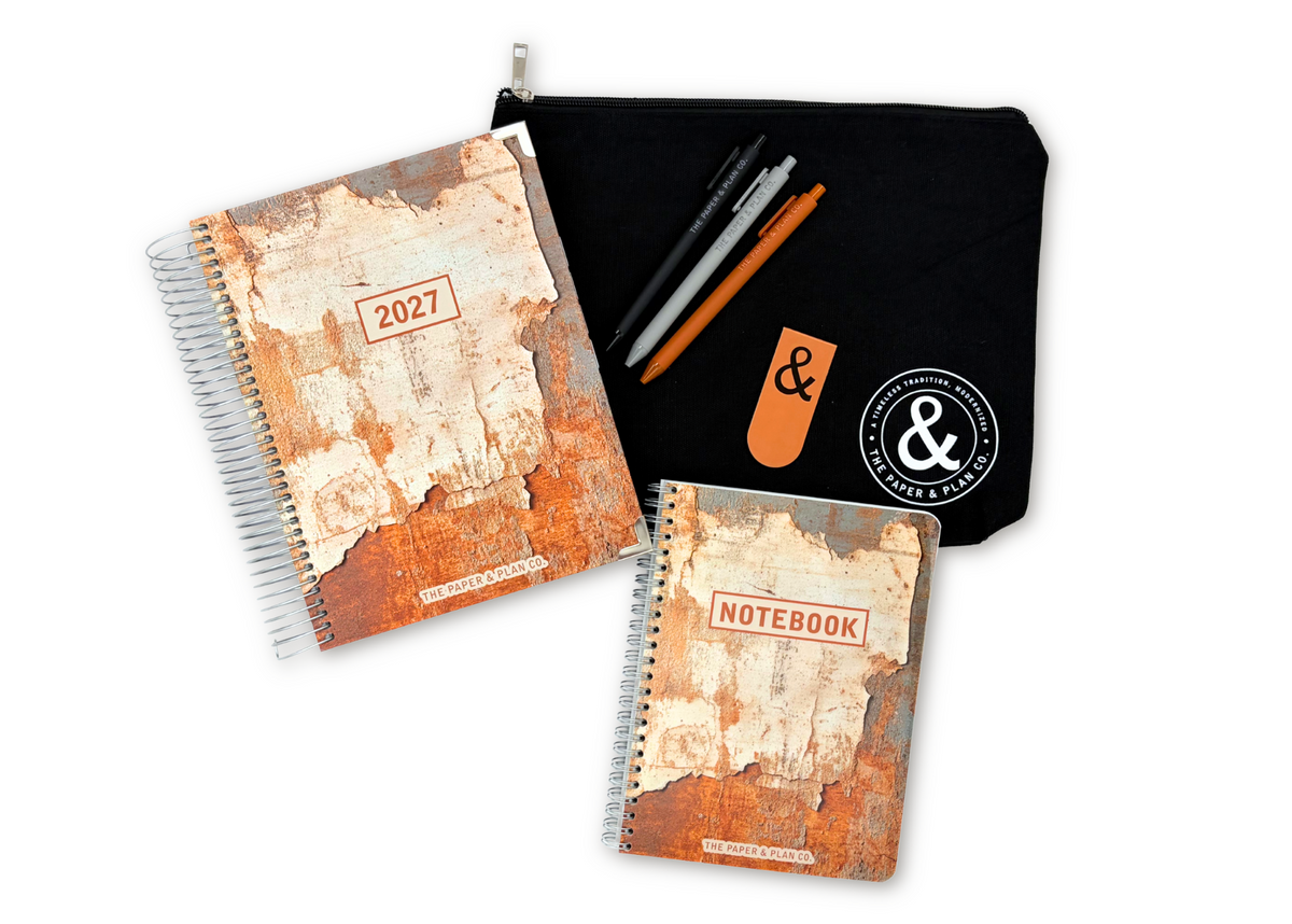 2027 Metal Flake Daily Planner Premium Bundle