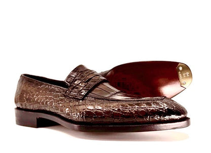 Maurice Custom Made Mirage Alligator Loafer - Brown