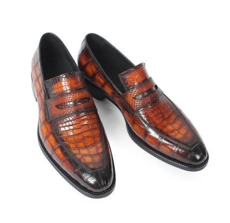 Maurice Custom Made Mirage Alligator Loafer - Cognac