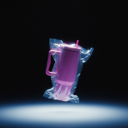 Monocolor Cold Cup Tumbler 40 Oz Handle Travel Mug