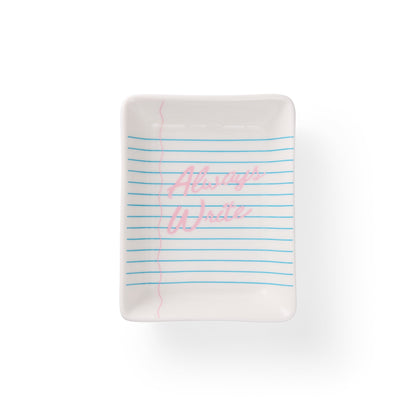 Always Write Trinket Tray and Earring Set