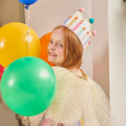 Birthday Wishes Reusable Pom Pom Crown