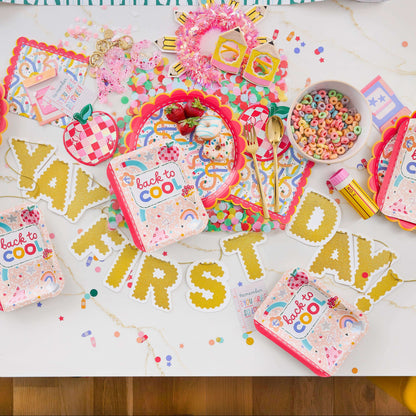 Customizable Gold Fringe Reusable Party Banner Otarealm