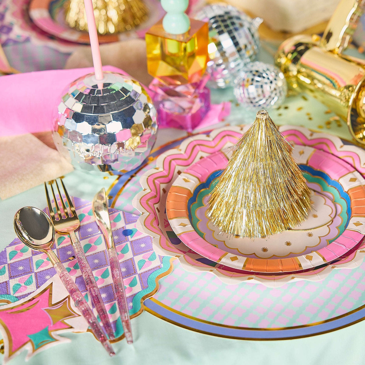 Glitter Utensil Set (30 count) Otarealm