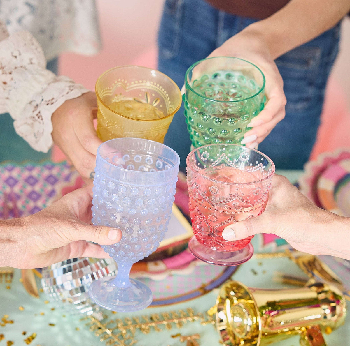 Vintage Vibes Pastel Reusable Cup Set Otarealm