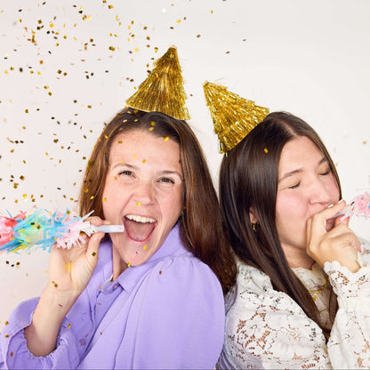 Confetti Burst Fringe Party Blowers (6 ct) Otarealm