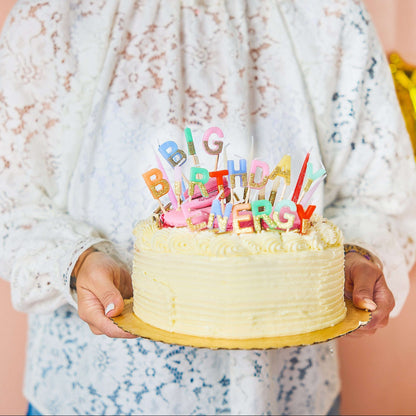 Big Birthday Energy Glitter Birthday Candle Set Otarealm