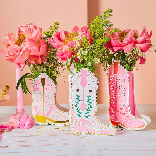 Boot Scoot Blooms Pop-Up Vase Slip Covers (set of 3) Otarealm