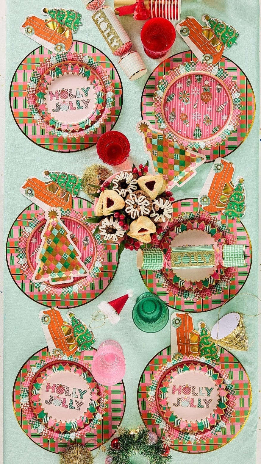 Christmas Plaid Holiday Placemats (10 count) Otarealm