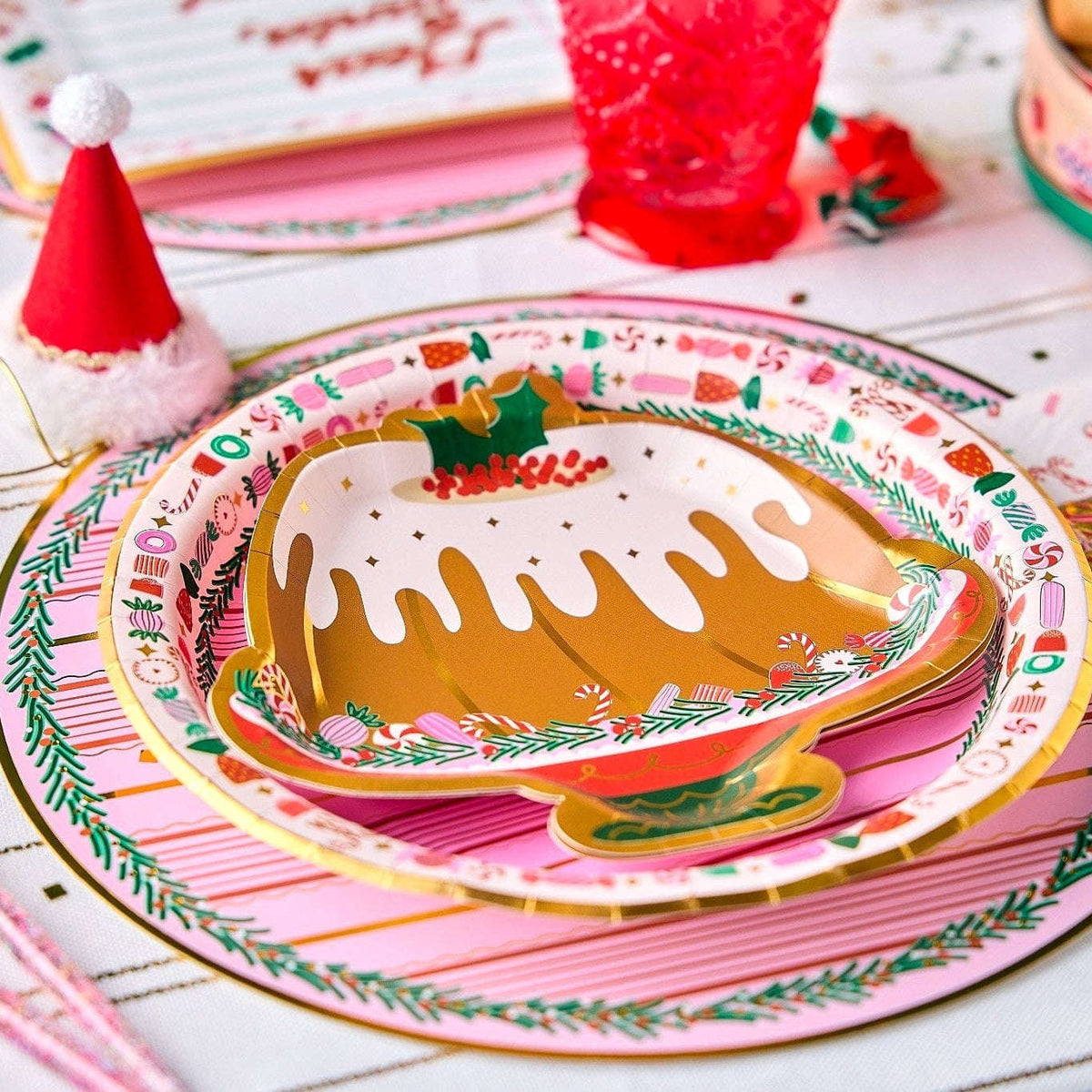 Holiday Bundt Cake Dessert Plates (10 count) Otarealm