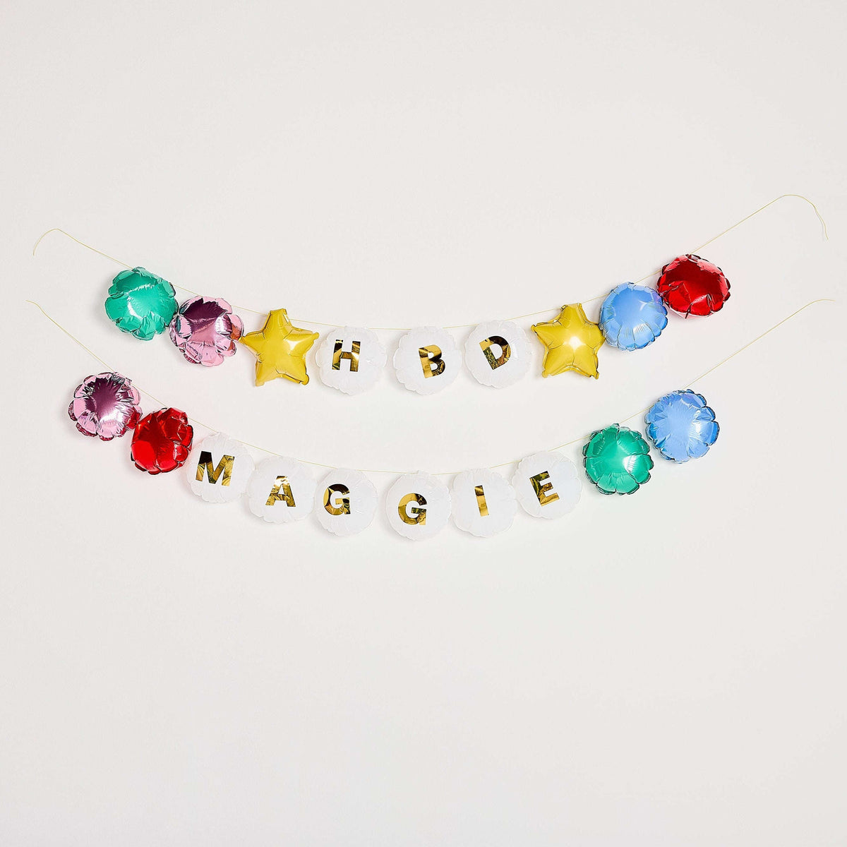 Beaded In Fun Customizable Balloon Garland Banner (60 ct) Otarealm