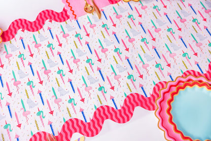 Party Parade Paper Table Runner (25 ft, cut to fit)