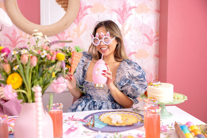 Hop-To-It Confetti Novelty Glasses (Single or Set of 4)