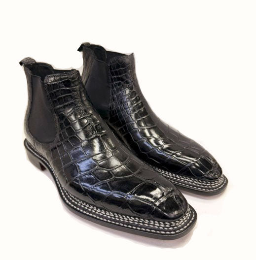 Maurice New York Custom Made Alligator Boot - Black