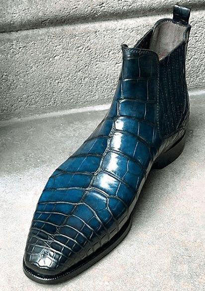 Maurice Austin Custom Alligator Boot - Blue