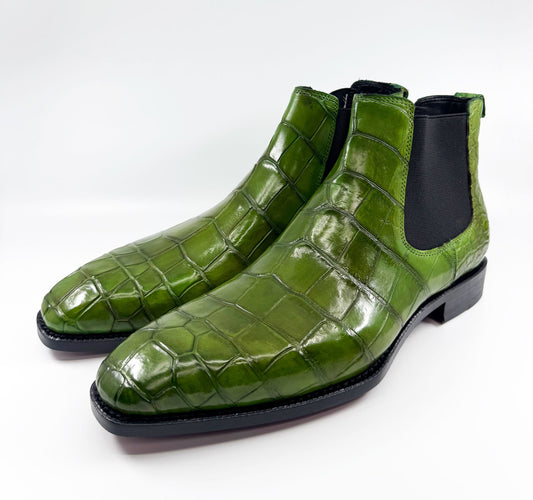 Maurice Austin Custom Alligator Boot - Green
