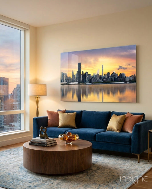 Downtown Glass Wall Art