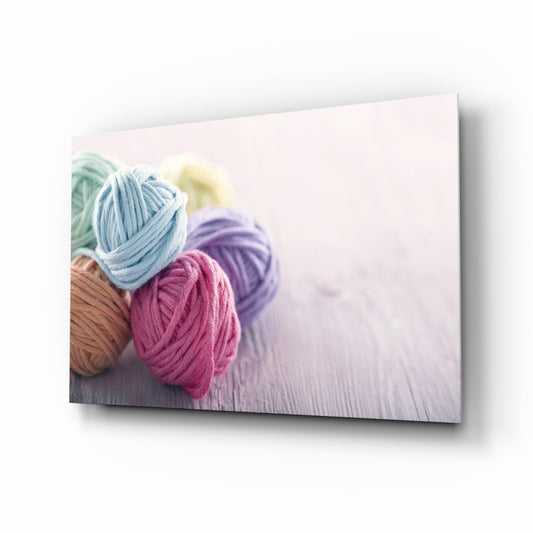 Balls of Rope Glass Wall Art