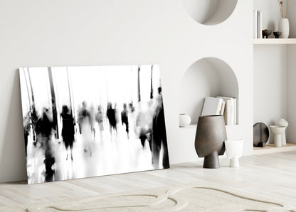 Glass Wall Art in Crowds