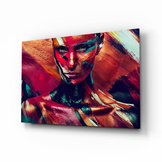 Female Portrait 5 Glass Wall Arts