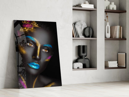 Woman Portrait 8 Glass Wall Art