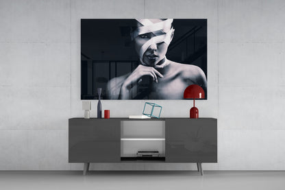 Woman Portrait 9 Glass Wall Arts