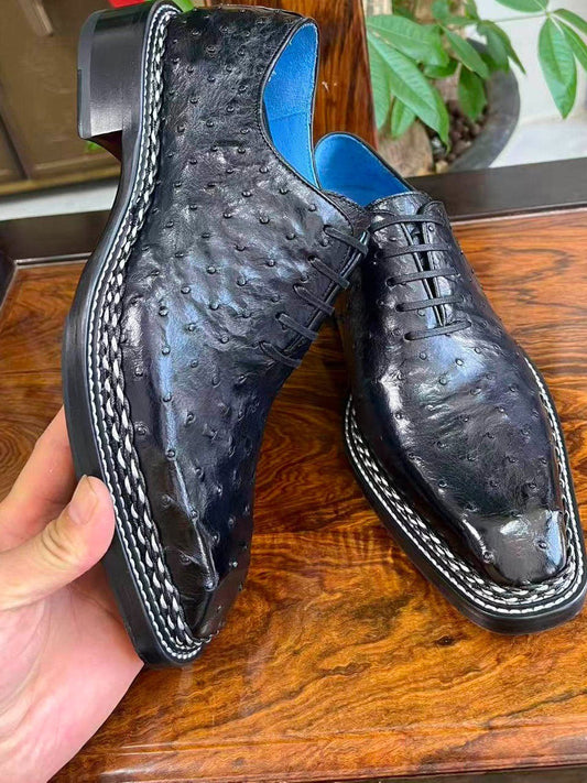 Maurice Ostrich Lover Oxford - Black