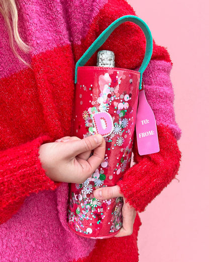 Holiday Spirit Confetti Wine Bag