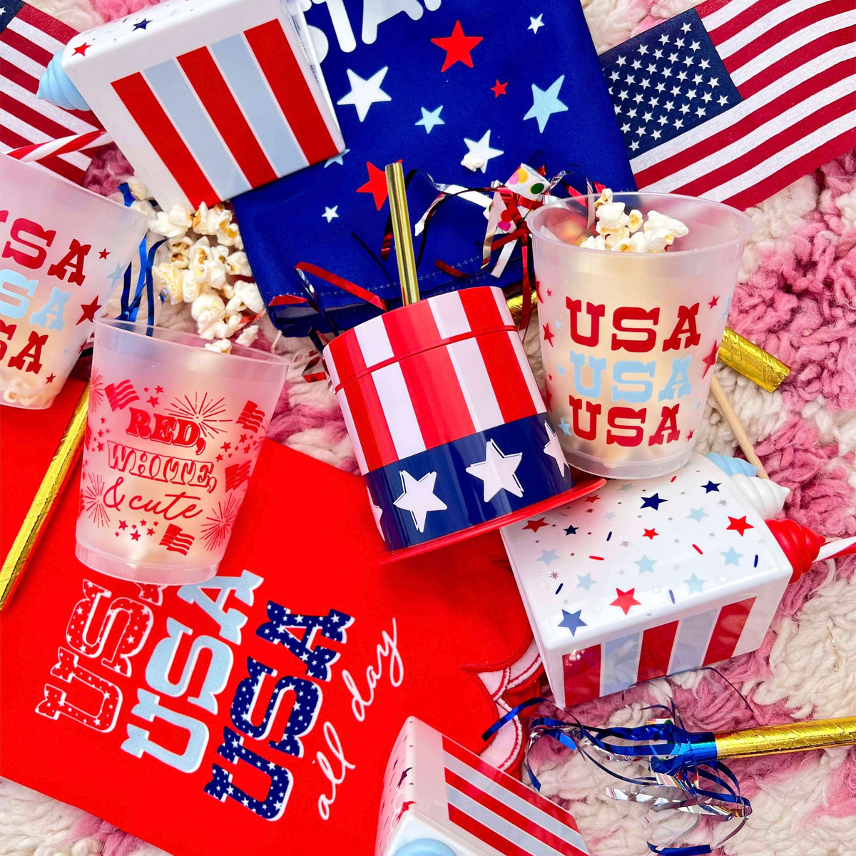USA All Day Patriotic Cotton Tea Towel Otarealm
