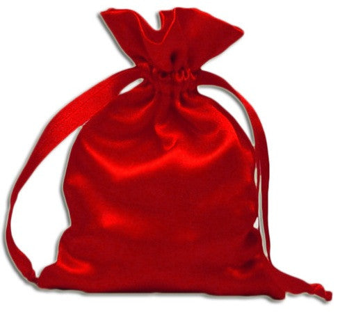 Red Satin Pouch