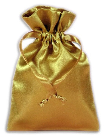 Gold Satin Pouch