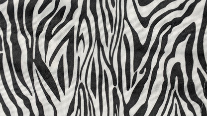 Tache Winter Moon Black Stripe Zebra Animal Print Gold Tailored Platform 14" Bed Skirt Dust Ruffle (BSK-4358L)