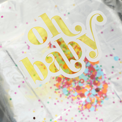 Oh Baby Confetti-Filled Bottle Balloon
