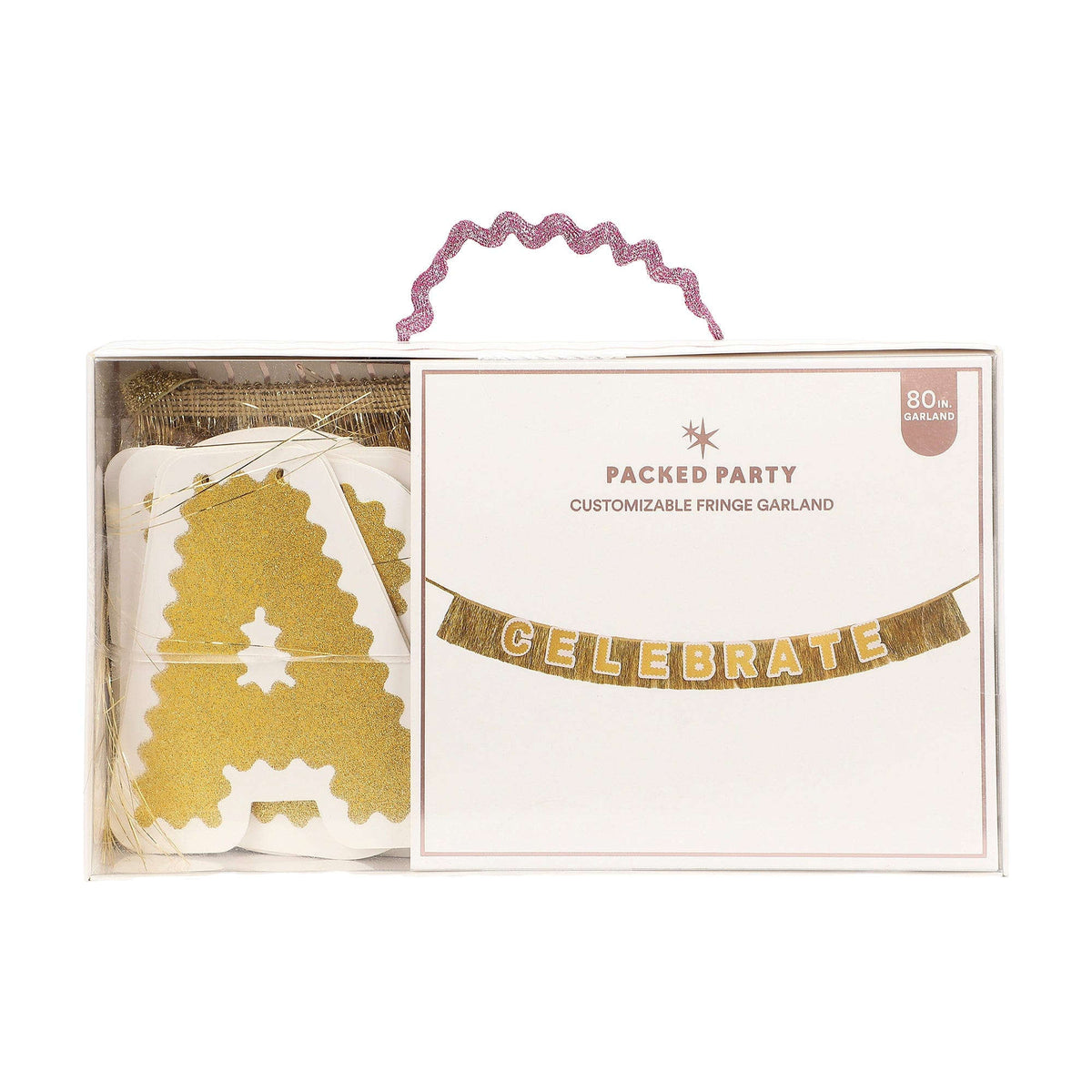 Customizable Gold Fringe Reusable Party Banner Otarealm