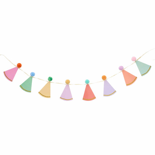 Pom Pom Party Hats Reusable Party Garland